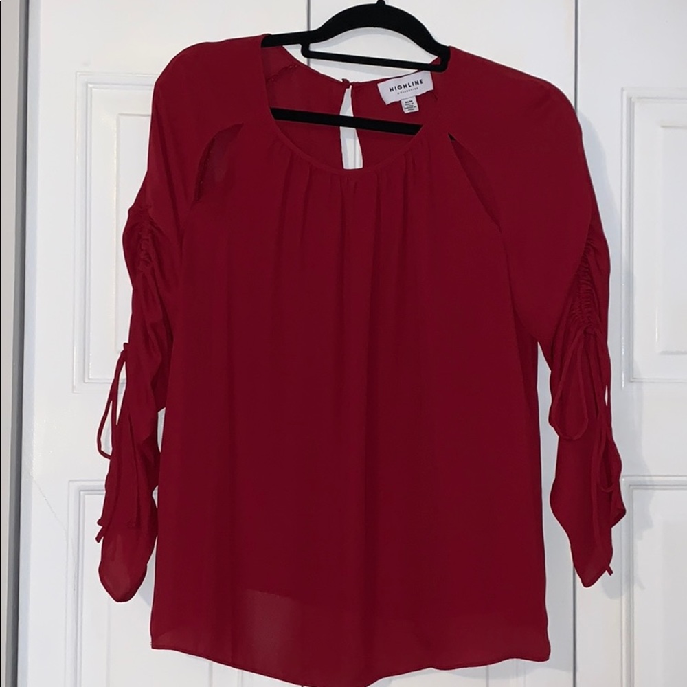 Ruched Sleeve Too
